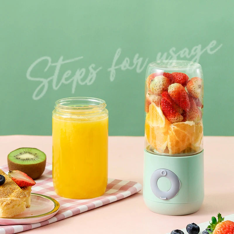 CPYP 500ml Vitamer Smoothie Juicer Usb Rechargeable Electric Mixing Bottle Ice Crusher Blender